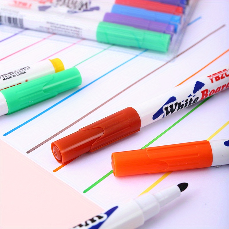 8/12 Colors Magnetic Dry Erase Markers Magnetic Whiteboard - Temu