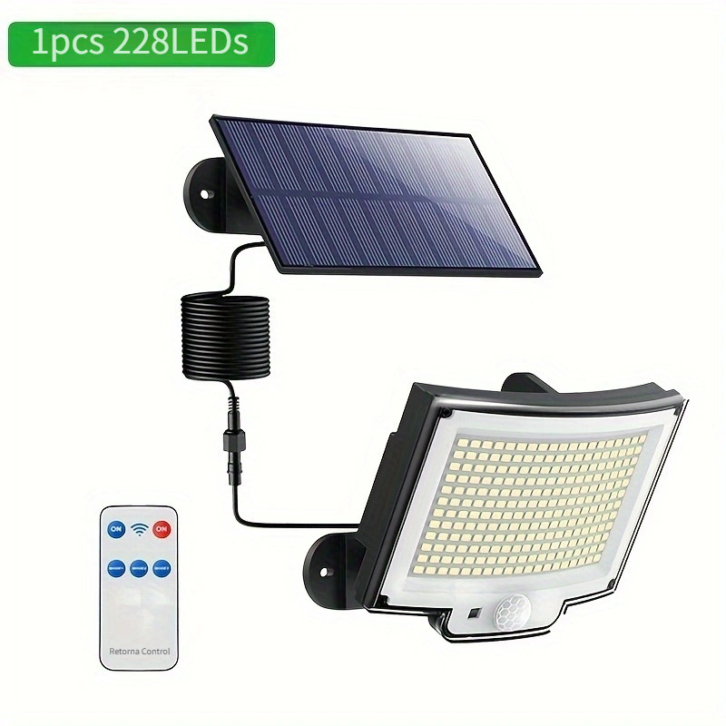 X2 Lámparas De Pared Con 3 Luces LED Solares Para Exteriores, Control  Inteligente Calida - Mercado Lider