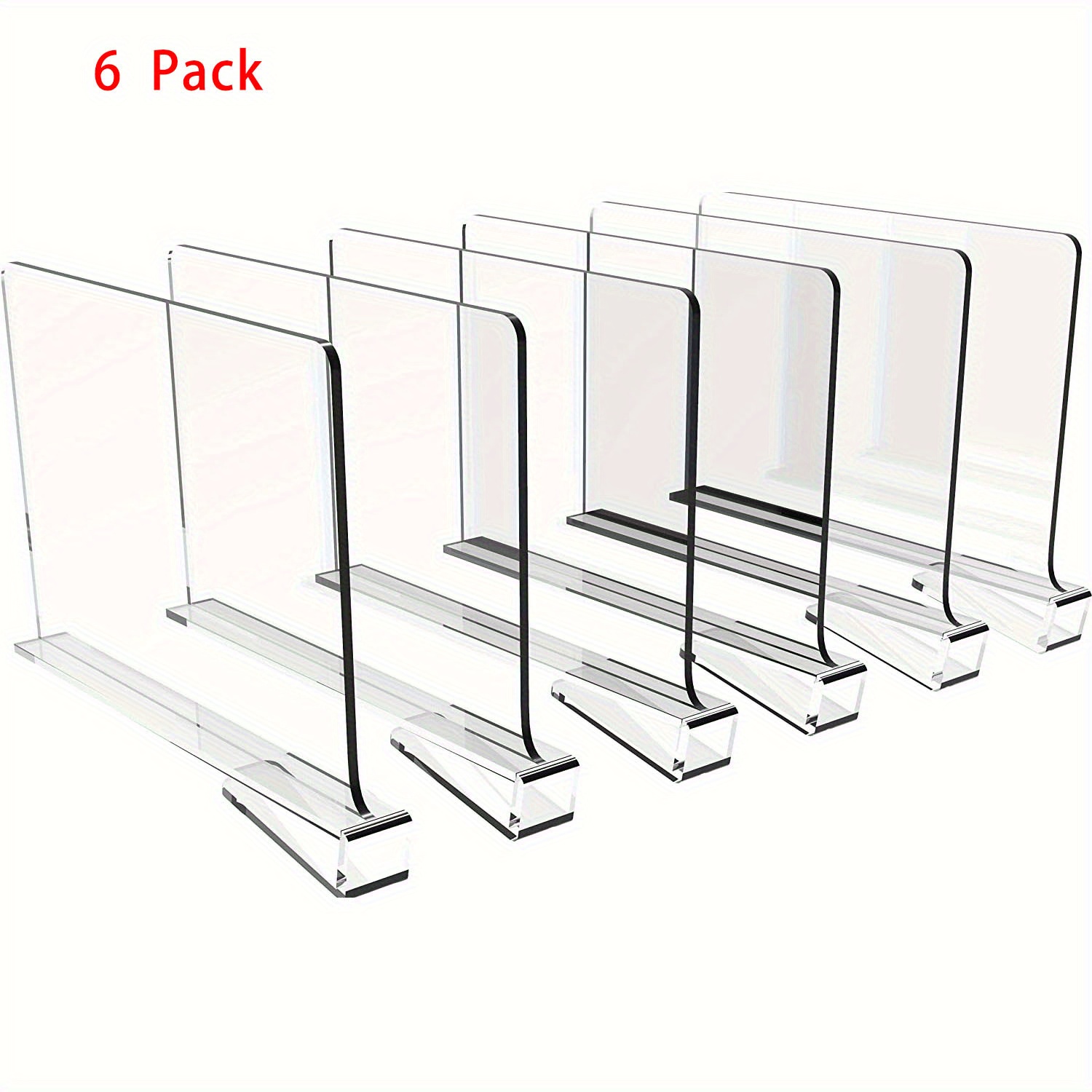 2 4 6 8 12pcs plastic shelf dividers for closet organization multipurpose partition boards for home and office storage