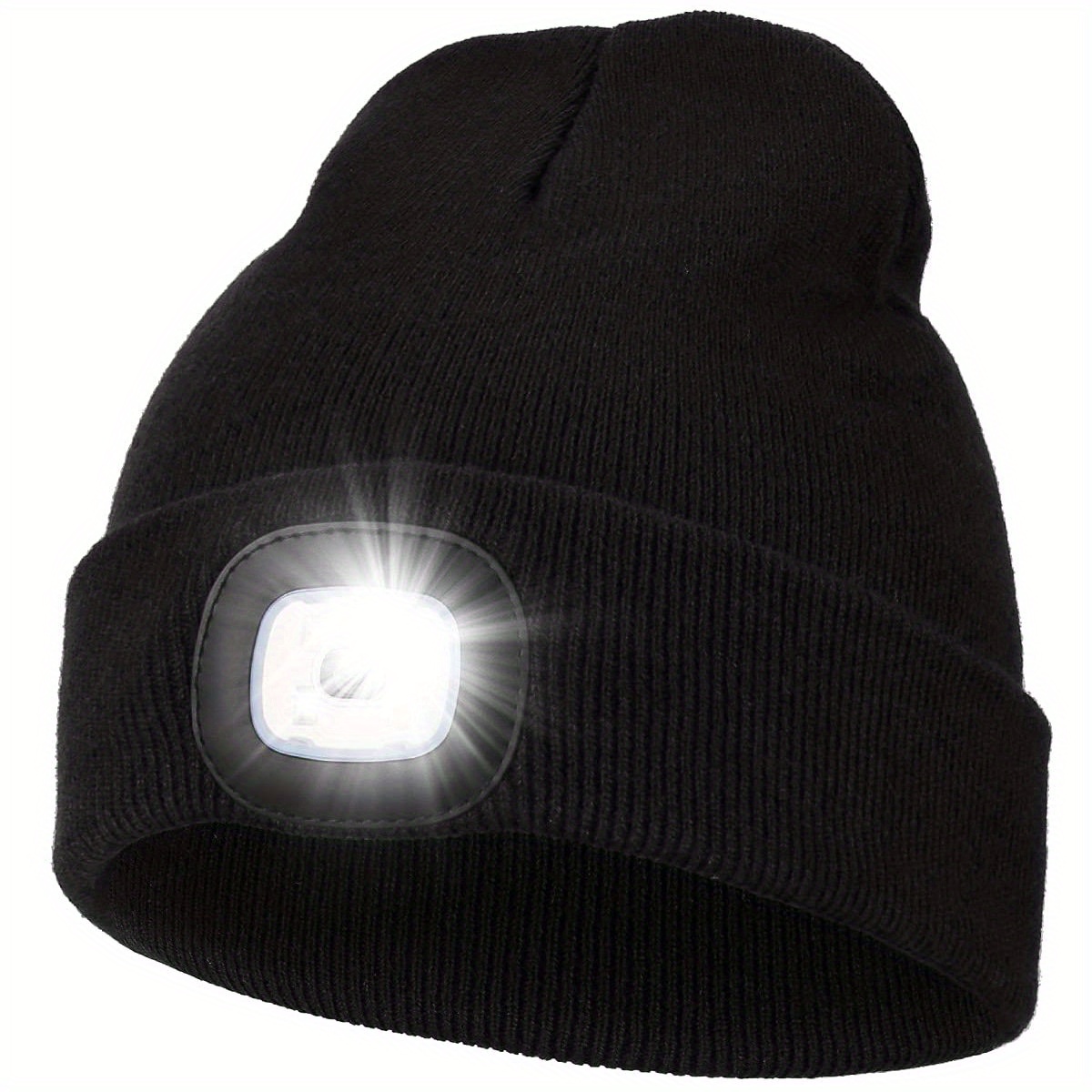 Unisex Bonnet D'hiver Avec Lumière LED, Bonnet Tricoté Chaud Avec Lumière  Rechargeable USB, Bonnet D'hiver Lampe De Poche - Temu France