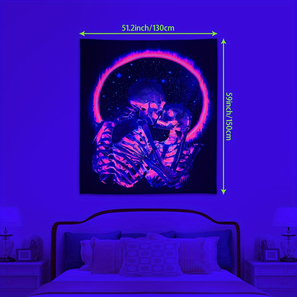 Glitch skull tapestry hot sale