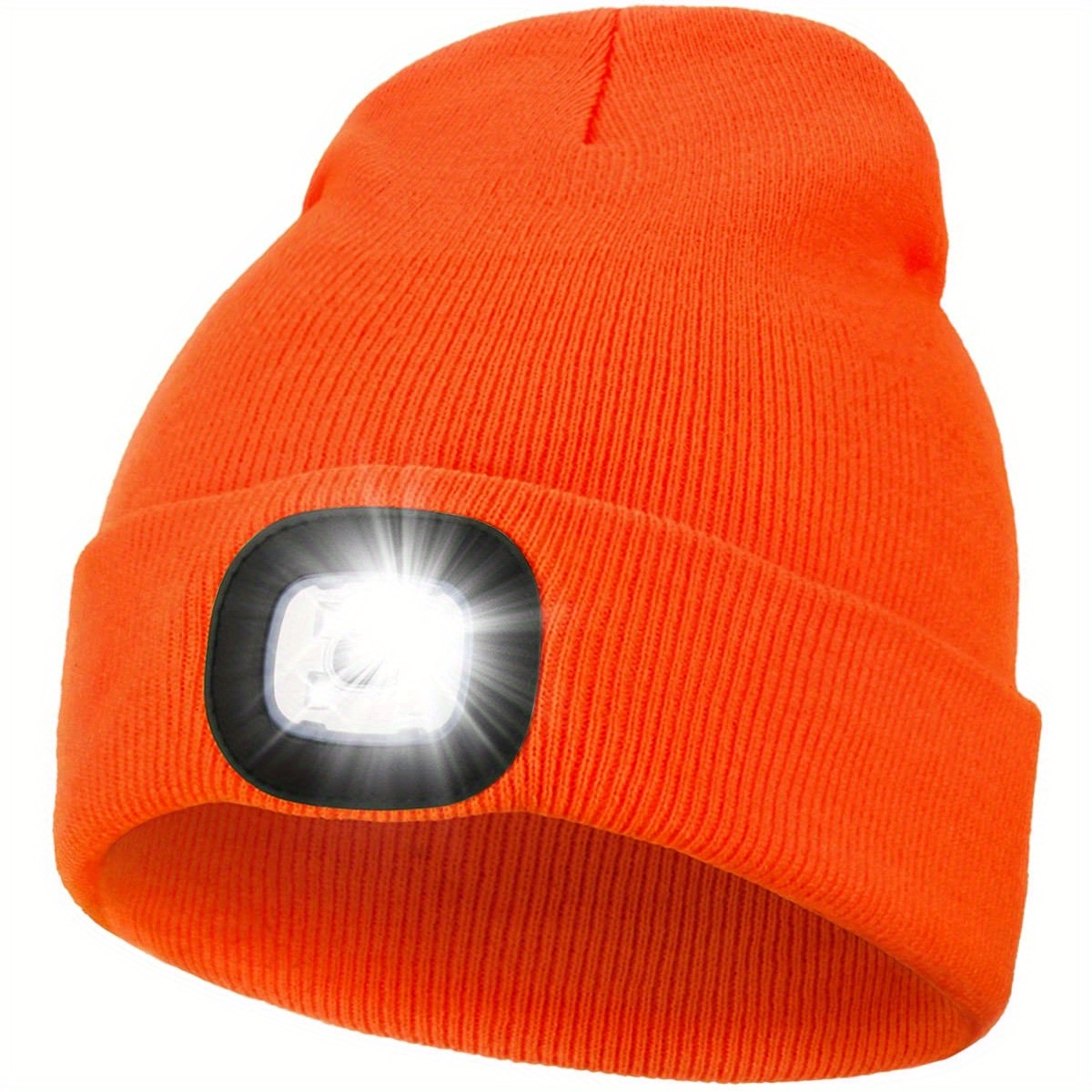 Unisex Beanie Hat With Led Light 4 Led Usb Rechargeable - Temu Canada