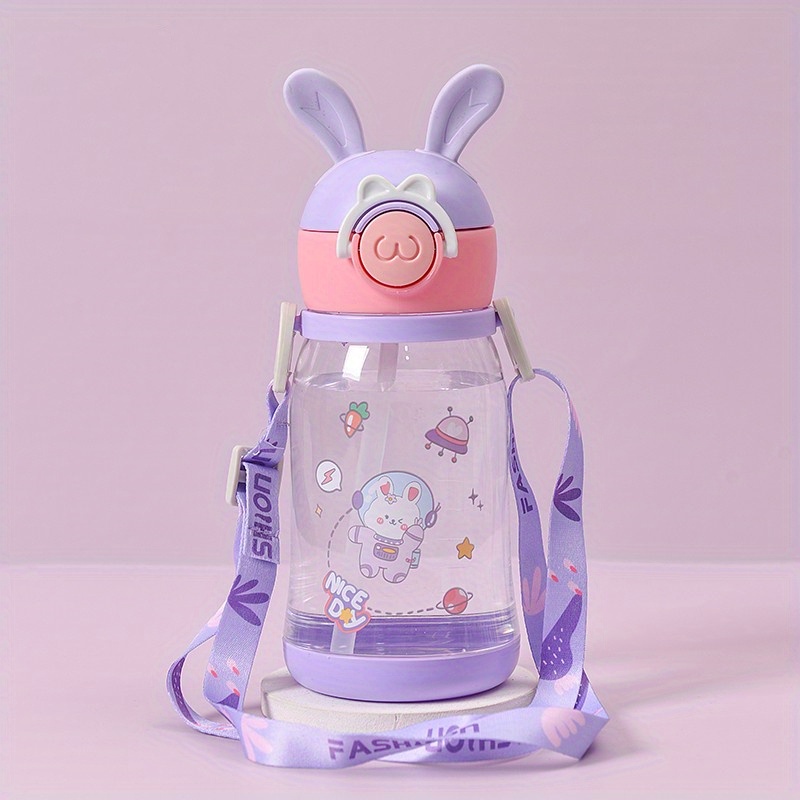 Cute Astronaut Pattern Cartoon Sippy Cup Large Capacity Cute - Temu