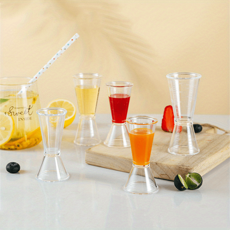 Or Stainless Steel Cocktail Shaker Measure Cup Dual Shot Drink Spirit  Measure Jigger Kitchen Gadgets - Temu