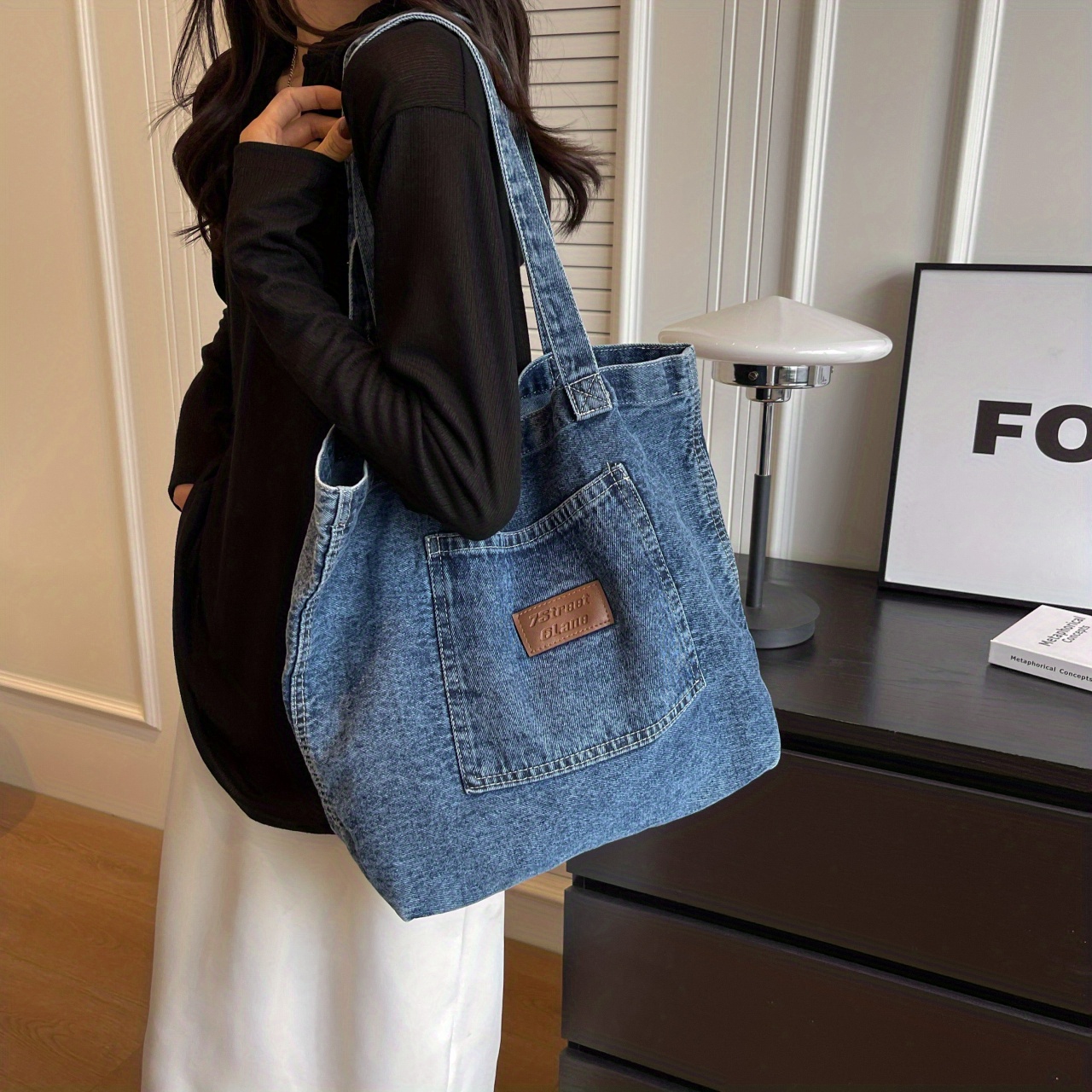 Tote best sale bag jean