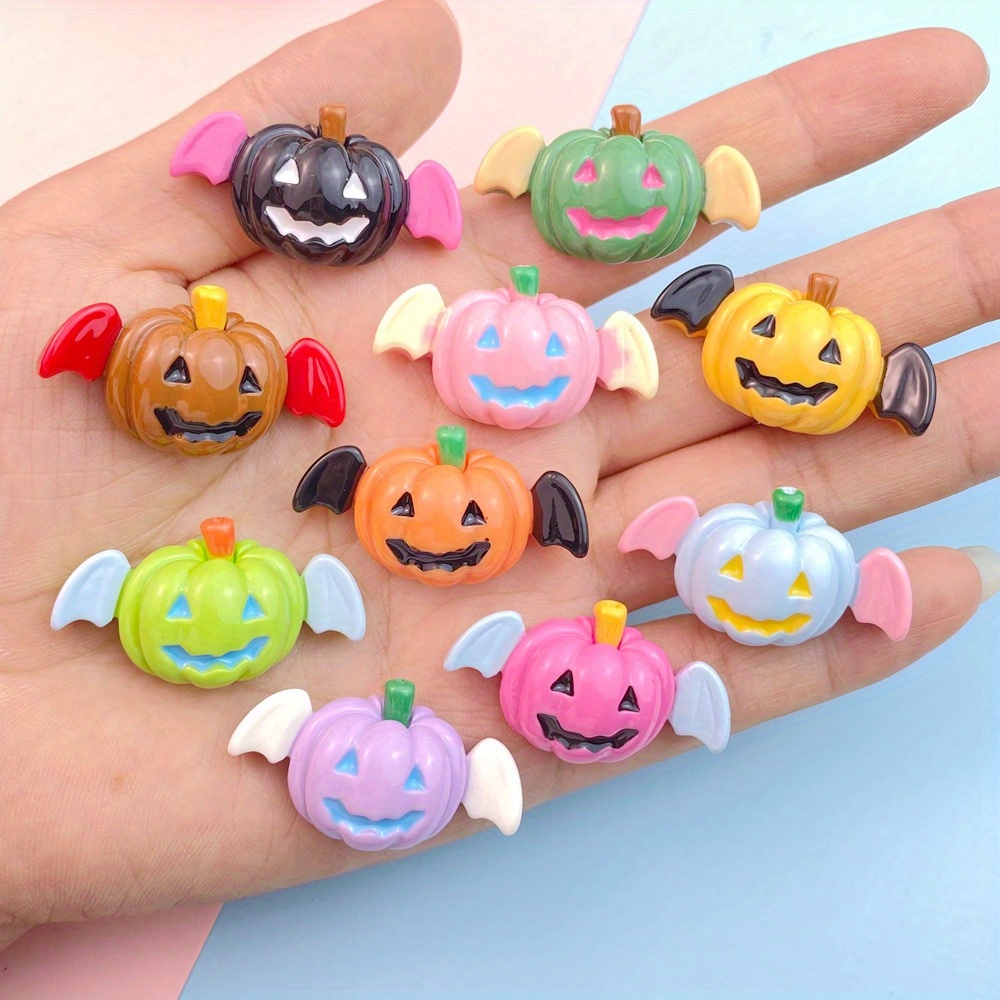 Halloween Nail Art Charms,resin 3d Ghost, Cat, Pumpkin, Haunted House  Flatback Rhinestones,nail Art Supplies For Women And Girls - Temu