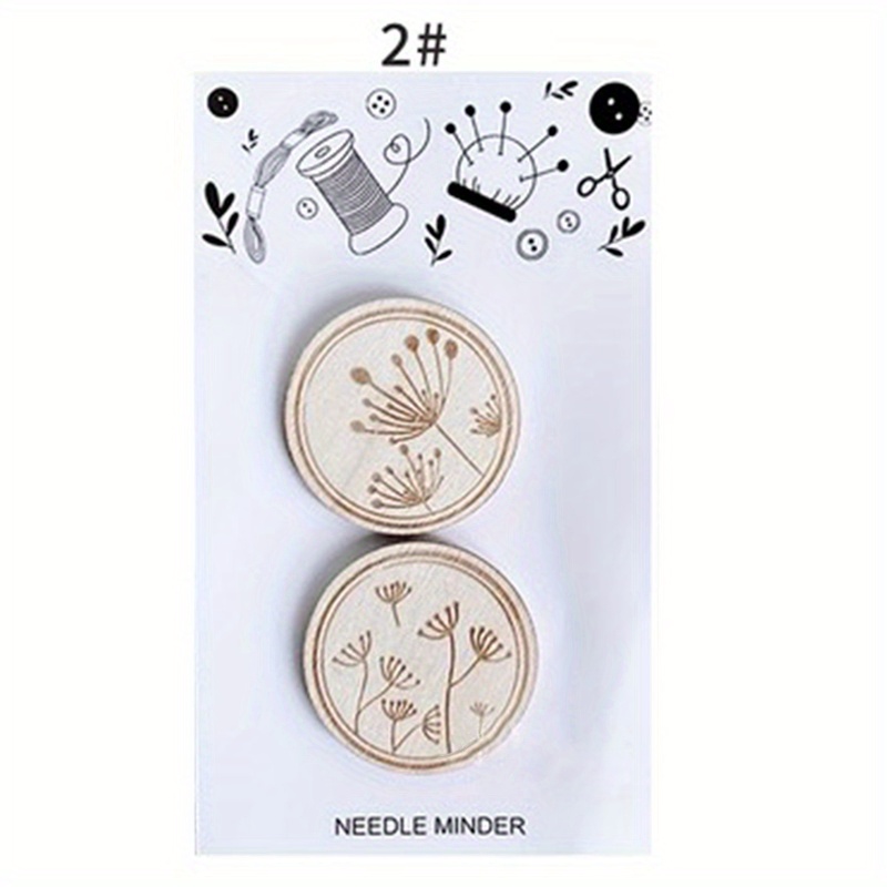 2pcs Magnetic Needle Holder DIY Embroidery Needles Holder Round Pin  Organizer Dish