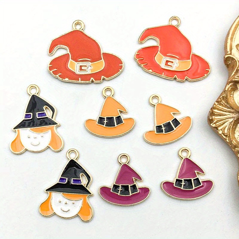 Zinc Alloy Vintage Wizard Hat Witch Hat Charms For Diy - Temu