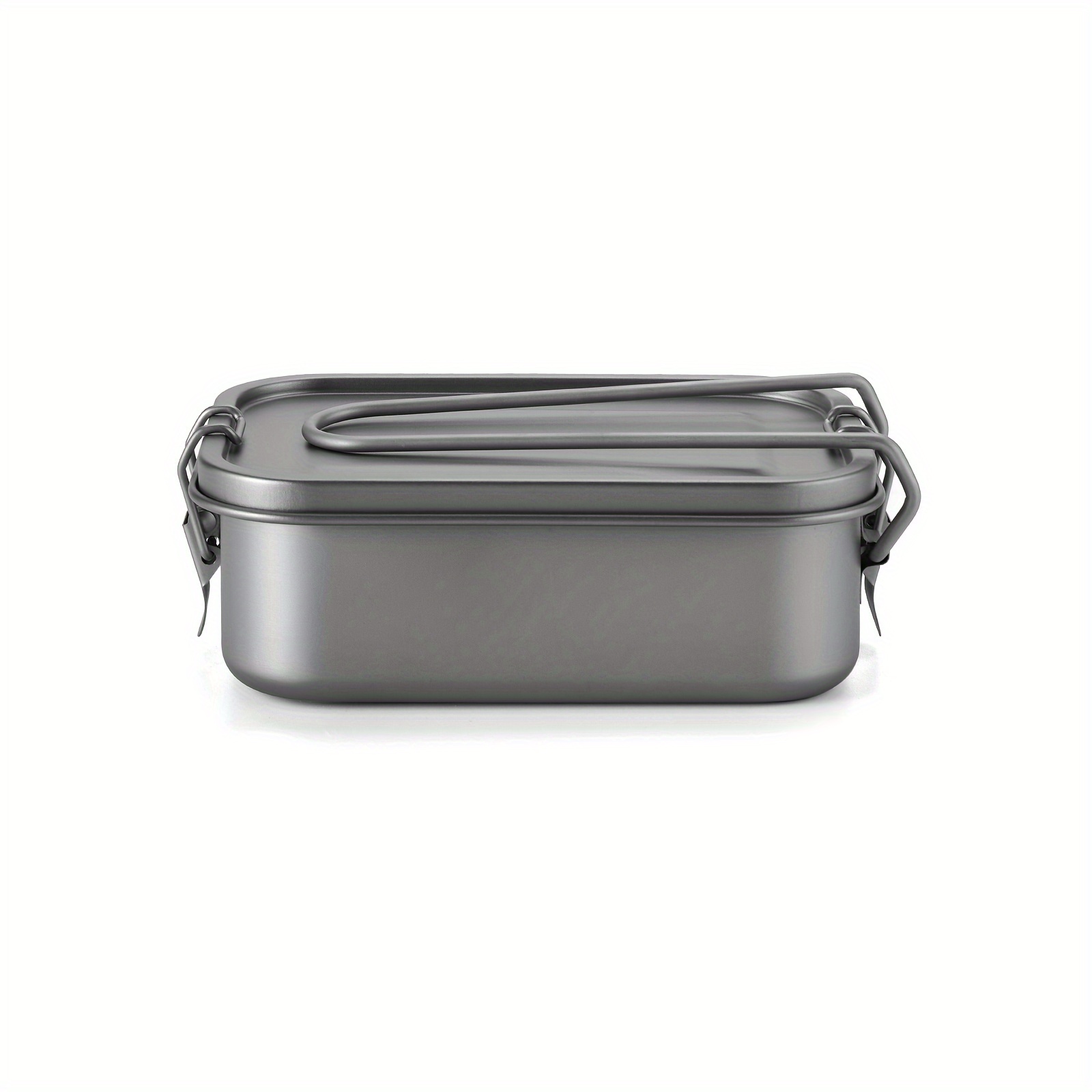 Durable Ficus Titanium Mess Tin With Lid And Folding Handle