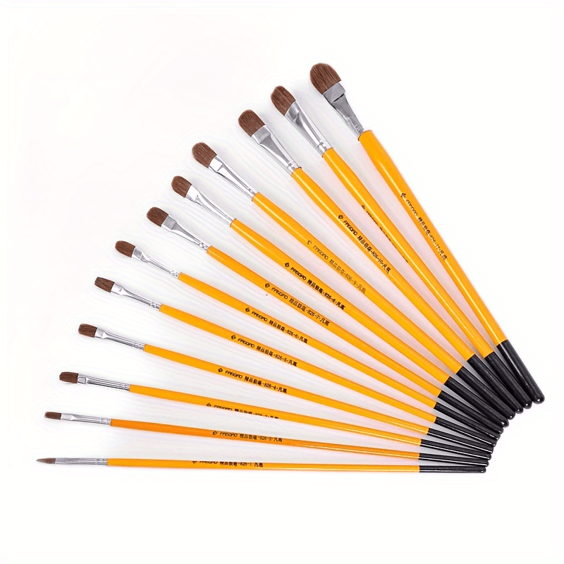 6pcs Art Brush Set For Painting, 6 Types Of Brushes, Suitable For  Classrooms, Artists - Beautiful Art Brushes For Painting