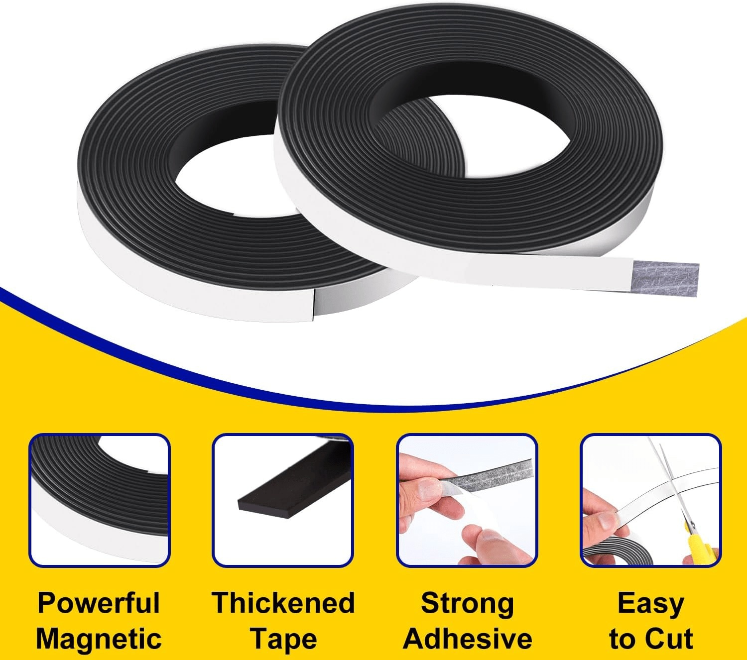 Magnetic Tape Magnet Tape Roll ( Wide X Long X Thick) With - Temu
