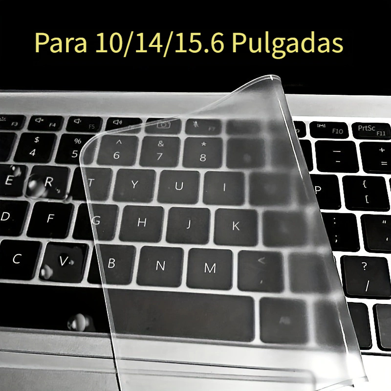 Protector teclado portatil 15 a 17 pulgadas universal de silicona