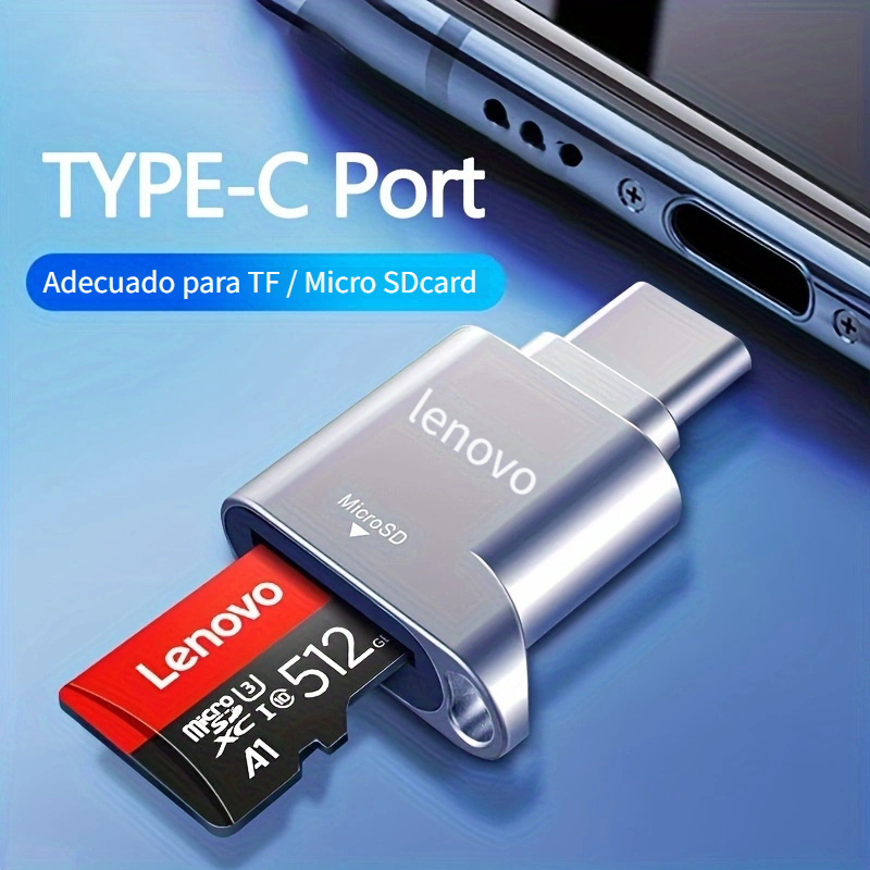 Lector de tarjetas Micro SD de * lector de tarjetas USB C a SD, lector de  tarjetas de memoria TF tipo C con adaptador USB C a USB, lector de tar