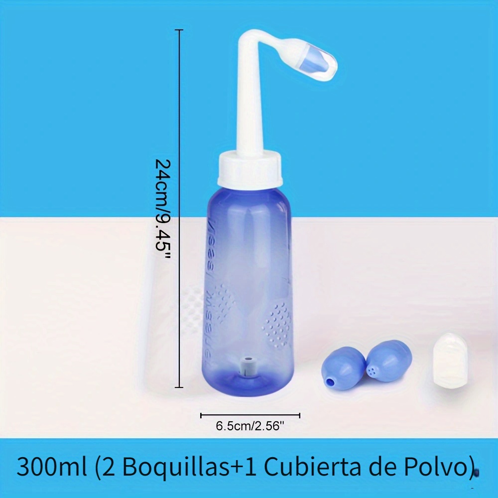 Sistema Irrigación Nasal: Botella Lavado Nasal 300 Ml/500 Ml, Enjuague  Sinusal Sin Bpa Adultos 5 Paquetes Sal Lavado Nasal - Belleza Salud - Temu
