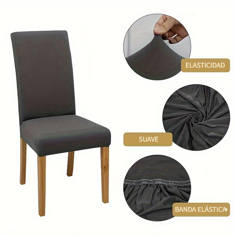 Yekuhe Fundas Sillas Comedor Impresas, Fundas Protectoras para Sillas  Elasticas,Funda Asiento Silla Desmontables Lavables para Comedor Hotel  Banquete de Boda Decoración (Color : #12, Size : 4 Piezas) : :  Hogar y cocina