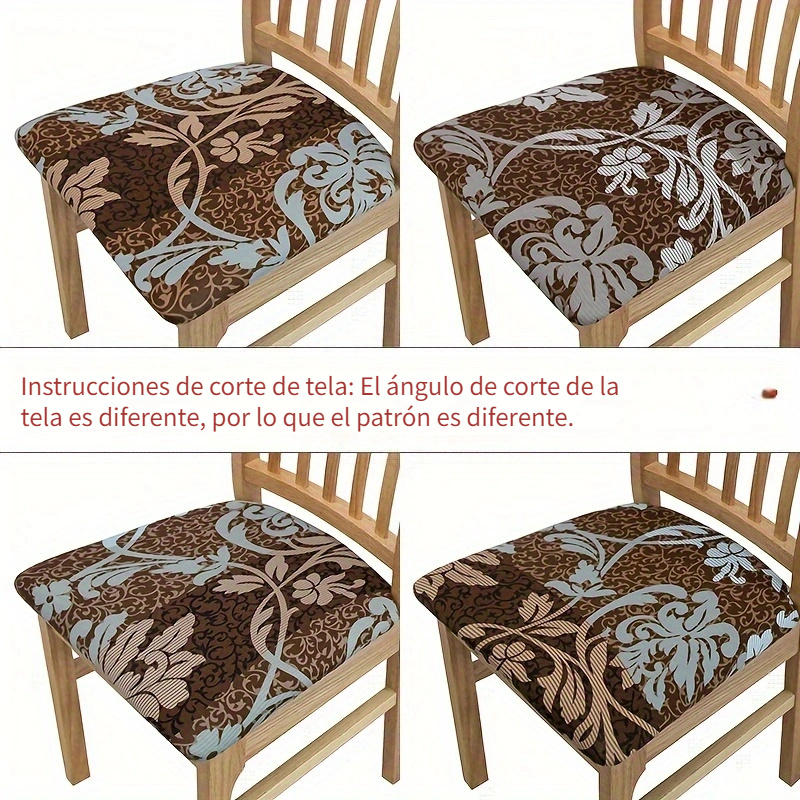 1 Pieza Silla Comedor Estampado Marmoleado Funda Elástica - Temu