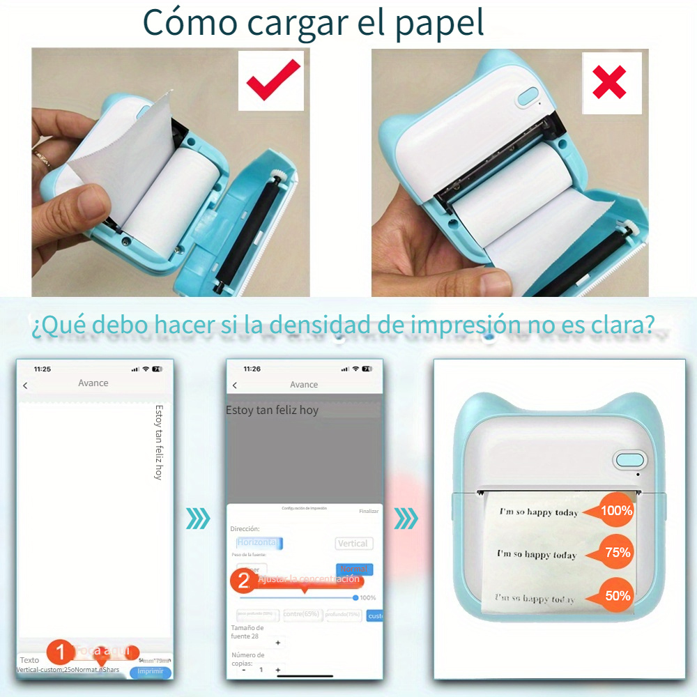 Mini Photo Printer For Iphone/android Impresora Térmica - Temu Spain