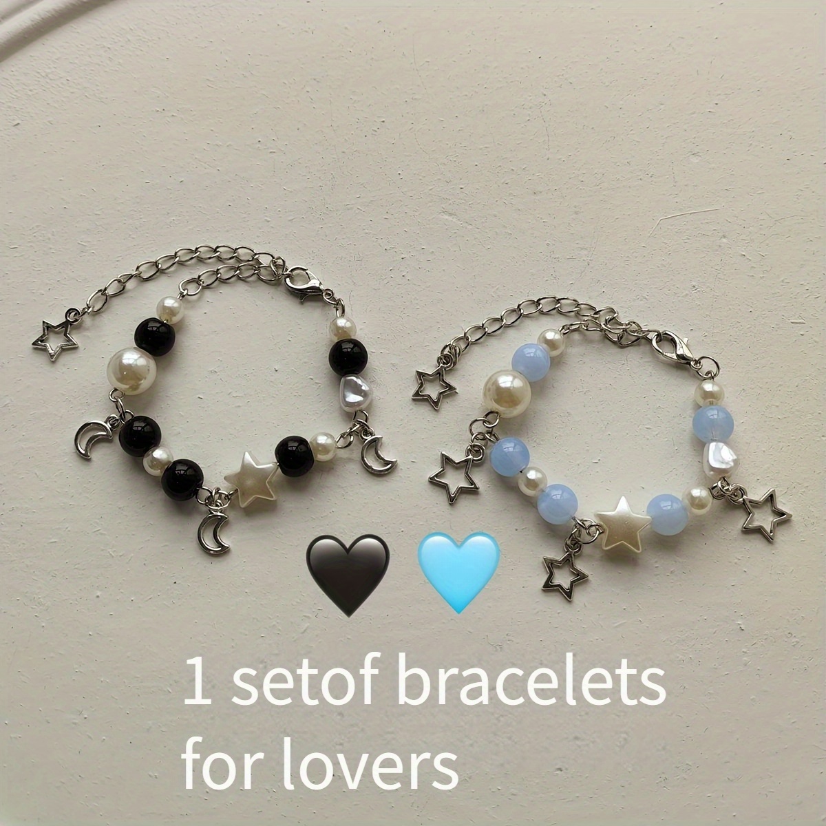 Matching Bracelets Cute Star Moon Charm Bracelets Holiday - Temu