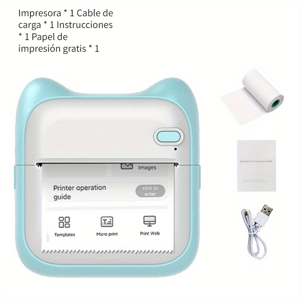 Mini Impresora De Bolsillo, Juguetes De Mano Para Niños, Impresión  Instantánea, Mini Impresoras Pequeñas, Pequeña Impresora Portátil Para  Niños Y Niñas - Temu Spain