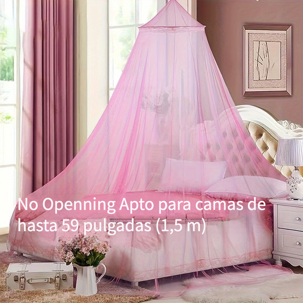 Toldo de cama infantil para habitación de niñas, toldo de princesa rosa  suave para cortinas de cama de niñas, decoración de ensueño para habitación  de