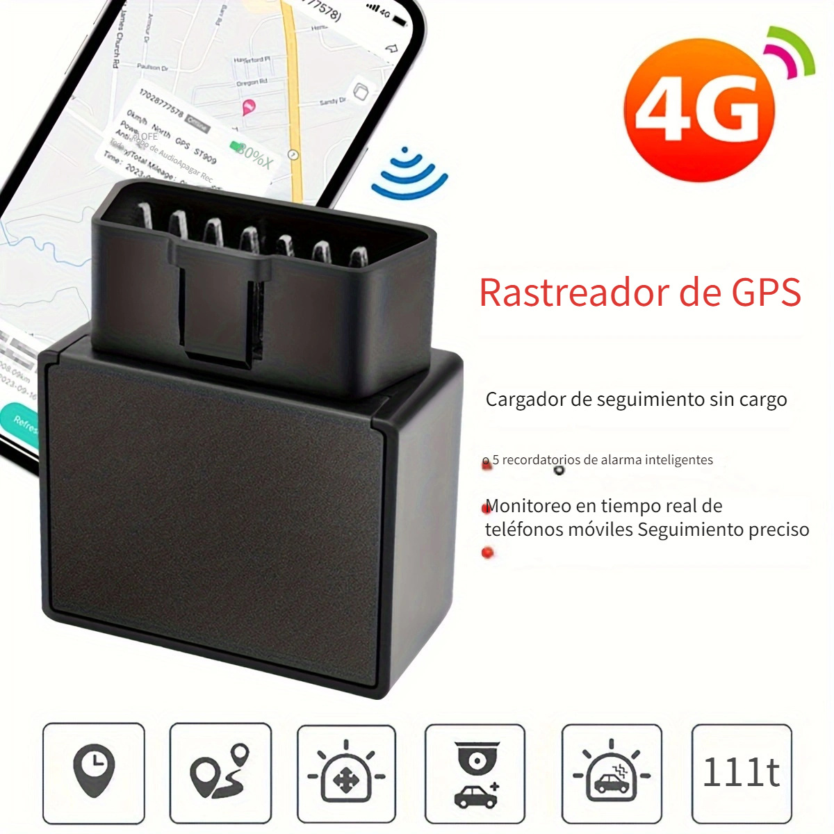 Mini localizador GPS 4G de alta precisión para bicis, personas y más