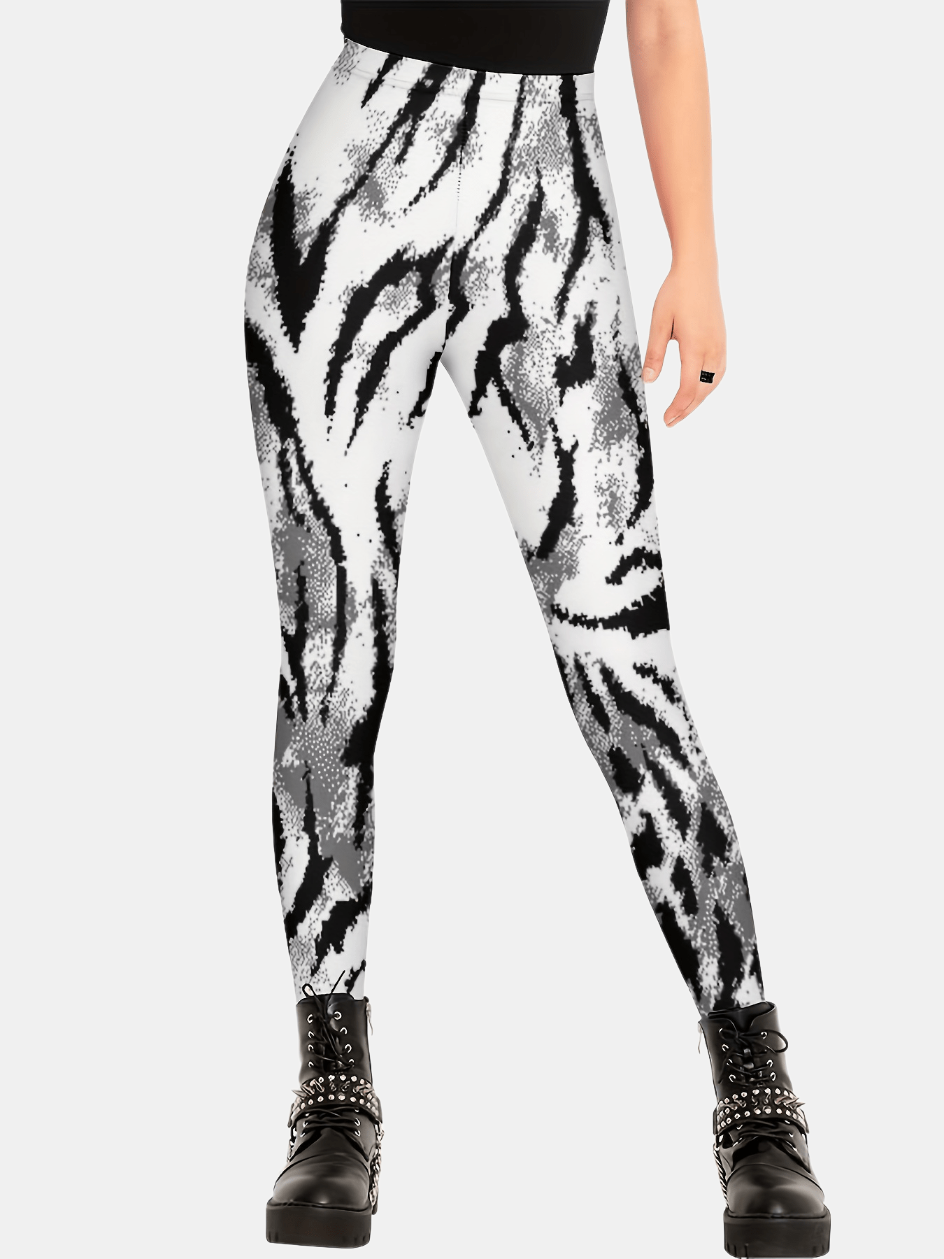 High Waist Zebra Print Leggings for Women - Stretchy, Butt Lifting, and  Perfect for Yoga, Fitness, and Running