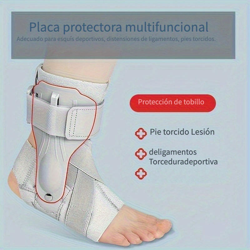 Tobillera desarrollada por médicos para esguince de tobillo, férula  estabilizadora de apoyo para pie lesionado, soporte para pie, tendinitis de