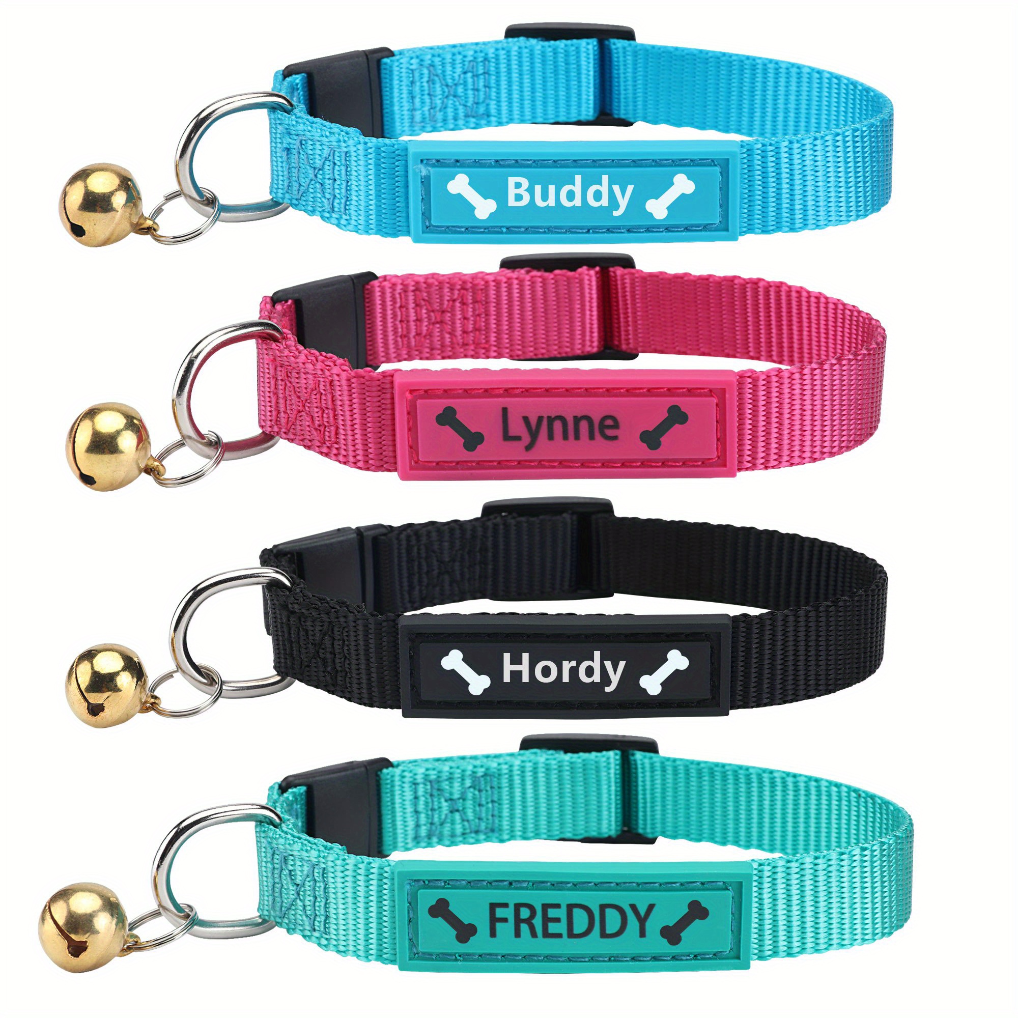 Personalized Cat Collar Bell Custom Cat Collars Name Phone Temu United