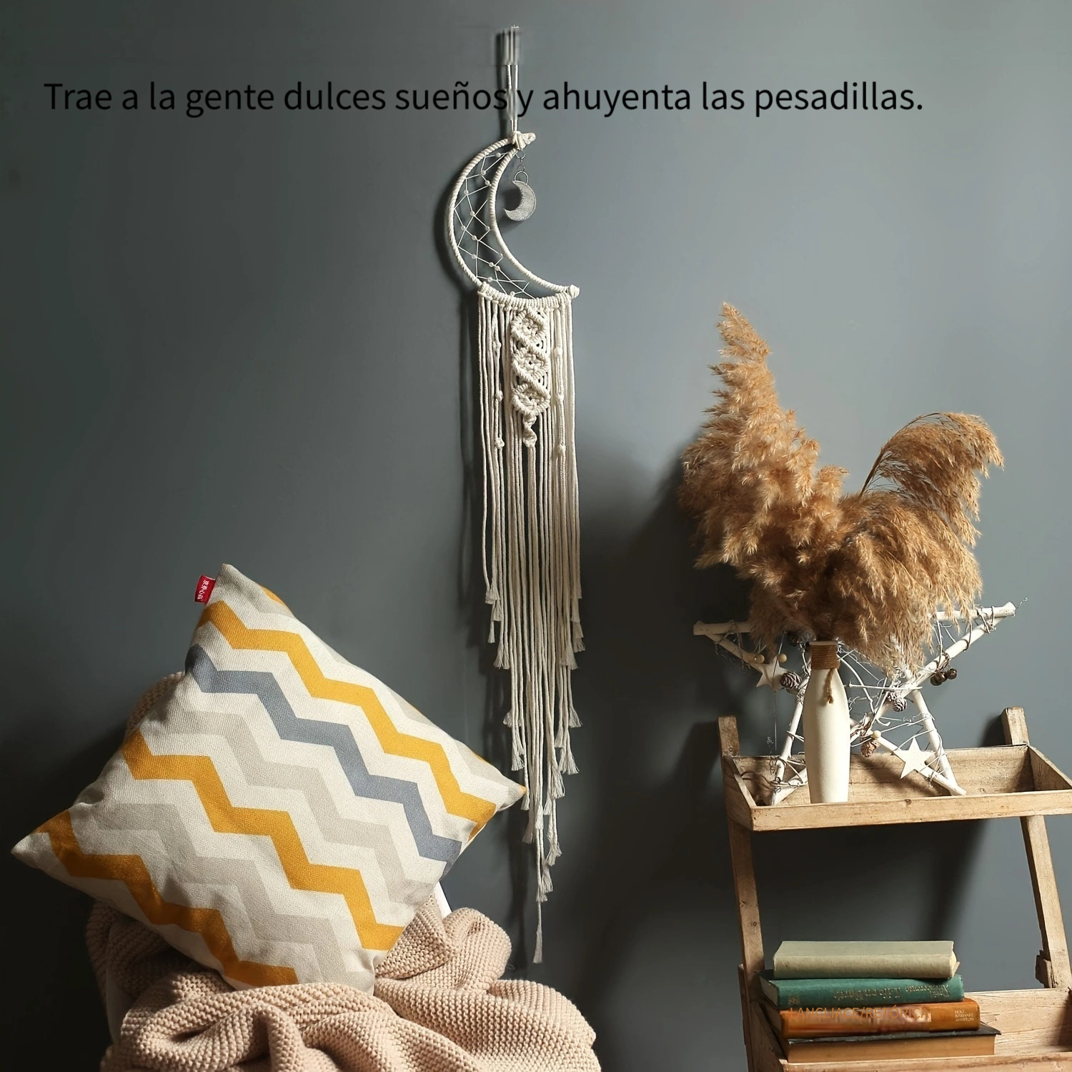 1pc Atrapasueños Hoja Patrón Tapiz Macramé Colgante Pared - Temu Chile