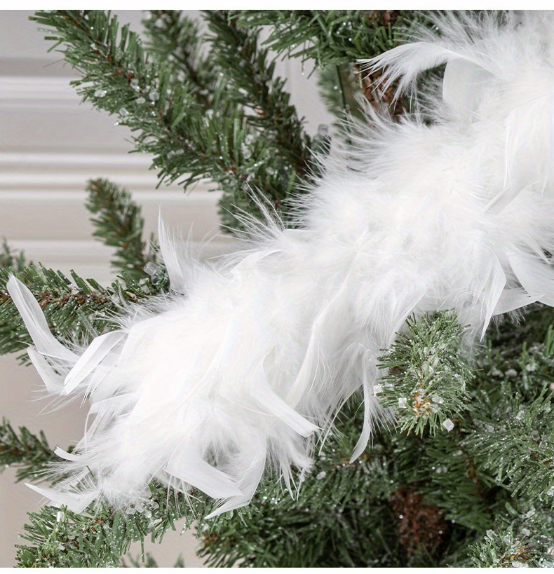 Christmas Tree Pendant Decor Simulated 3D Feather Peacock Christmas  Decorations