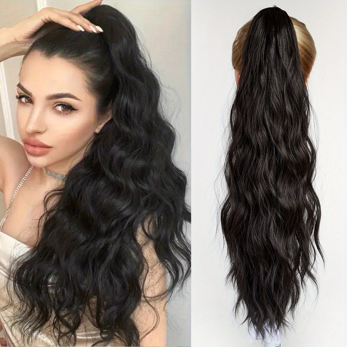 Long Wavy Pigtail Hair Extensions