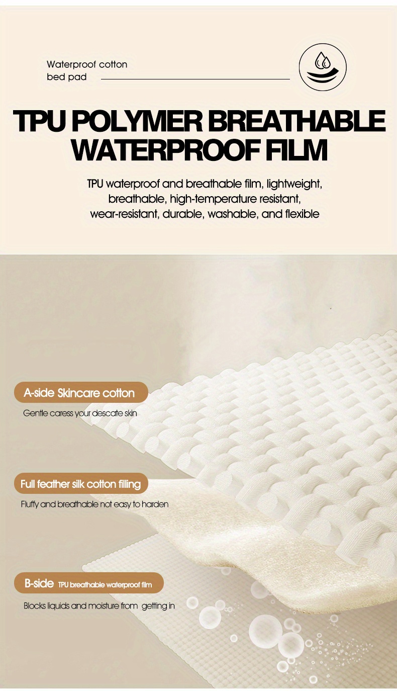 Waterproof Layered Mattress Cover Set Dustproof Dirt proof - Temu