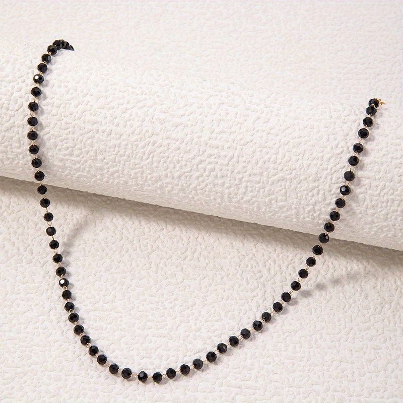     beads chain clavicle chain necklace jewelry gift for women details 2