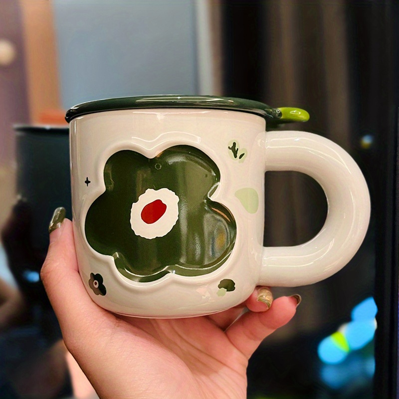 Taza de café de cerámica Mira con diseños florales, tazas elegantes para  té, capuchinos y más, ideas…Ver más Taza de café de cerámica Mira con  diseños