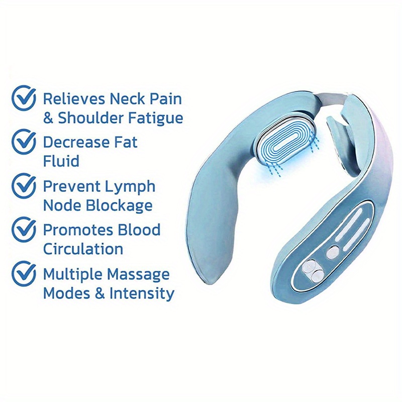 EMS Neck Acupoints Lymphvity Massage Device Portable Shoulder Spine Cervical  Massager Protector Neck Massage Health Care - AliExpress