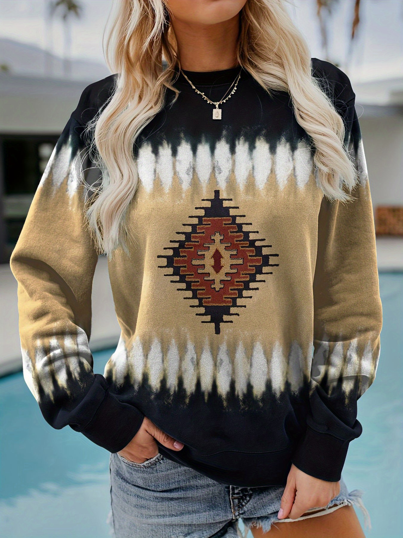 Womens aztec outlet sweater