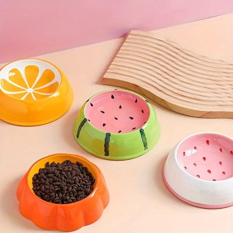 Creative Petal Shaped Plastic Cat Bowl Cat Food Bowl Water - Temu