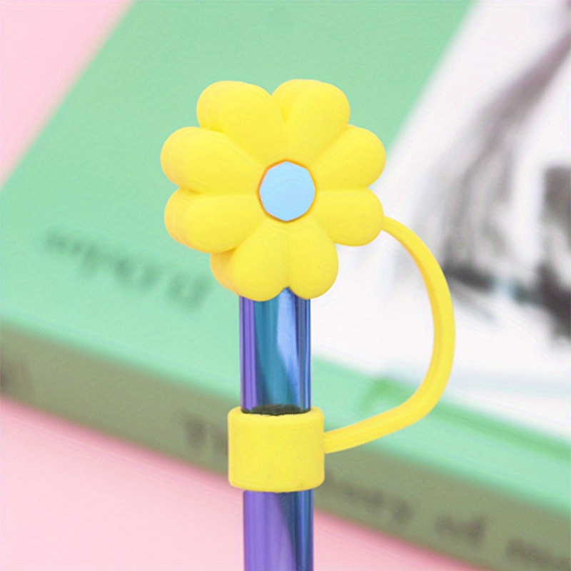  WOWYA Flower Straw Covers Cap for Cup Straw