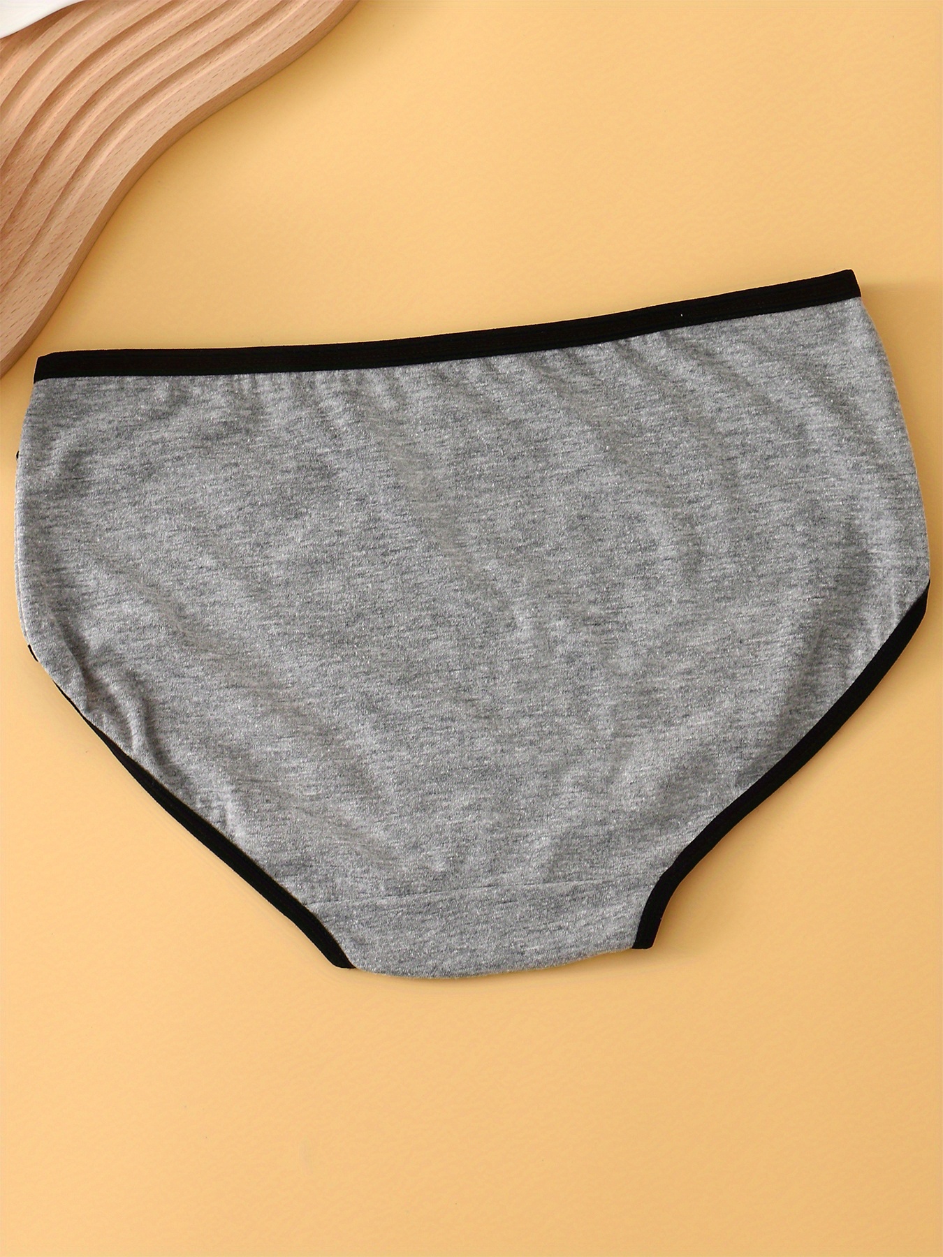 2pcs Teenage Girls 95% Cotton Underwear New Style Sports Sweet Girl Solid  Color For 13-17 Years