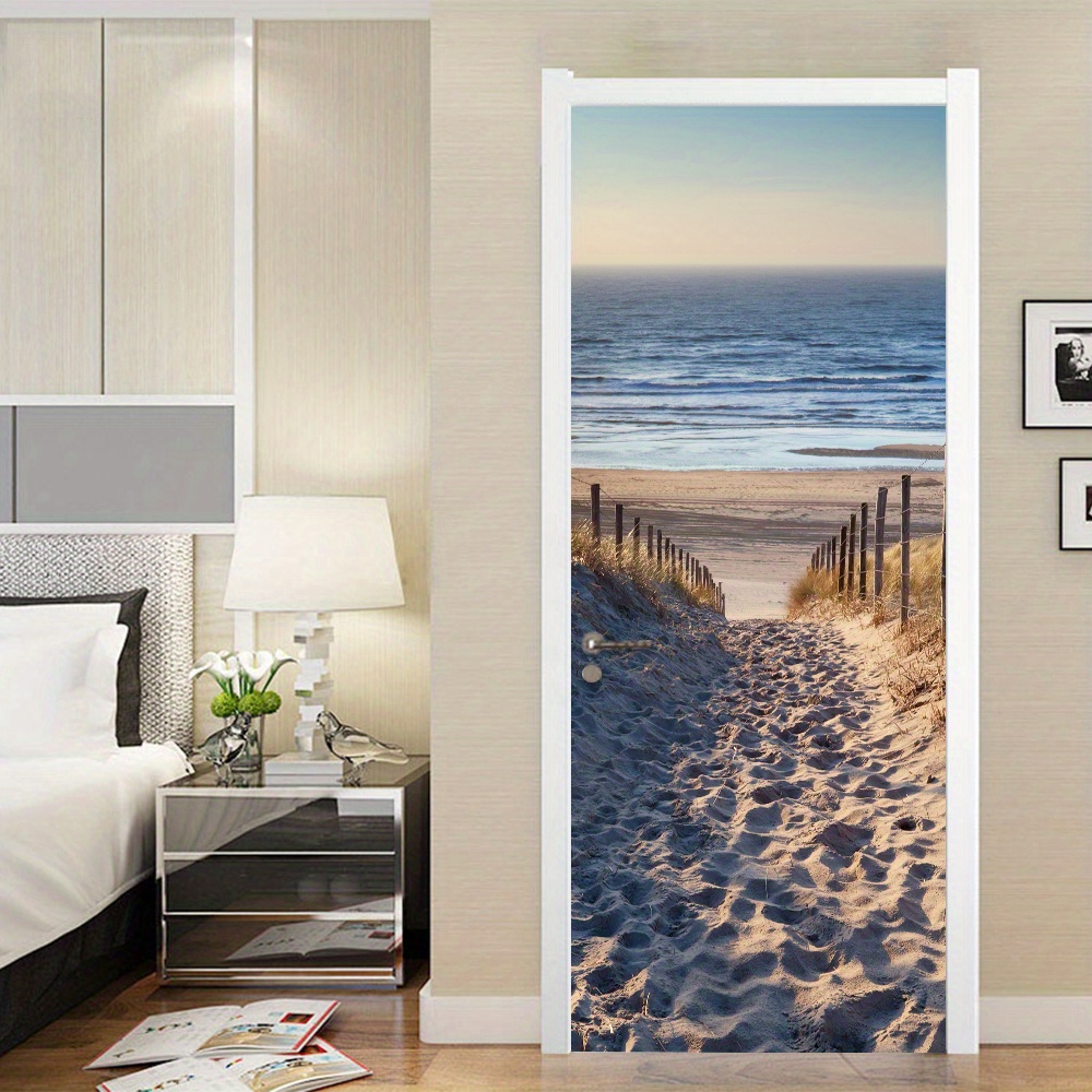 Adesivi Per Porte Interne 3D Bellissimo Paesaggio A Cascatamurale Della  Porta Camera Da Letto Porte Carta Da Parati In Pvc Autoadesivo Impermeabile  Complementi Arredo Casa Poster Murale 90 X 200 Cm 