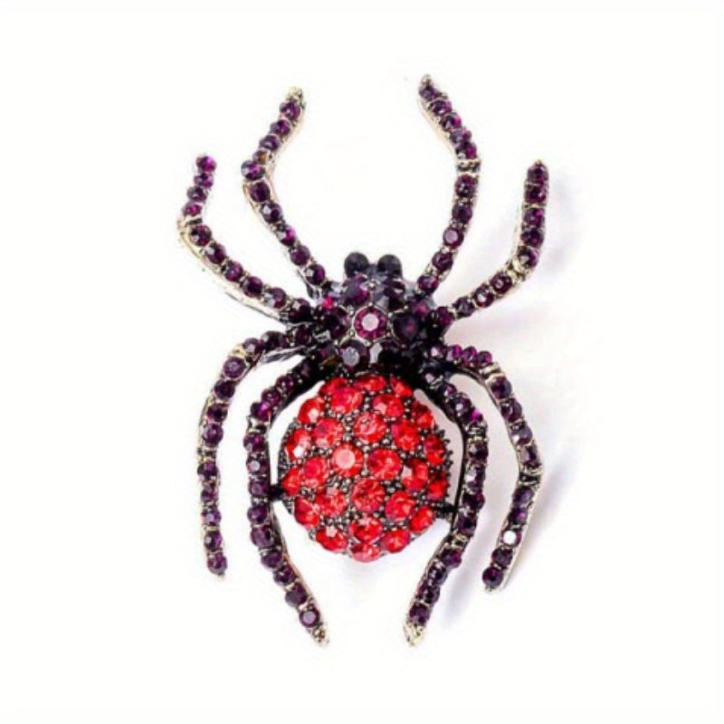 Spider Rhinestone Brooch Women Suit Brooches Pin Jewelry - Temu