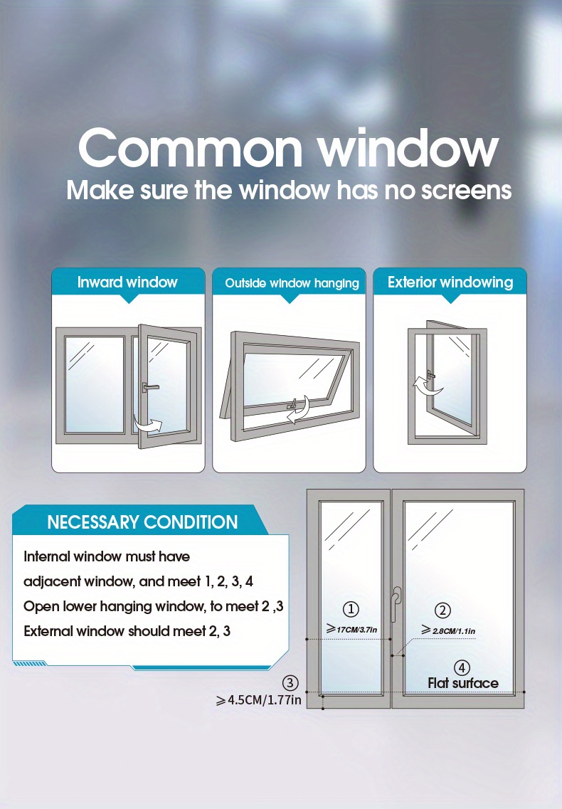 Winter Savings Clearance! Suokom Removable Window Slot Space