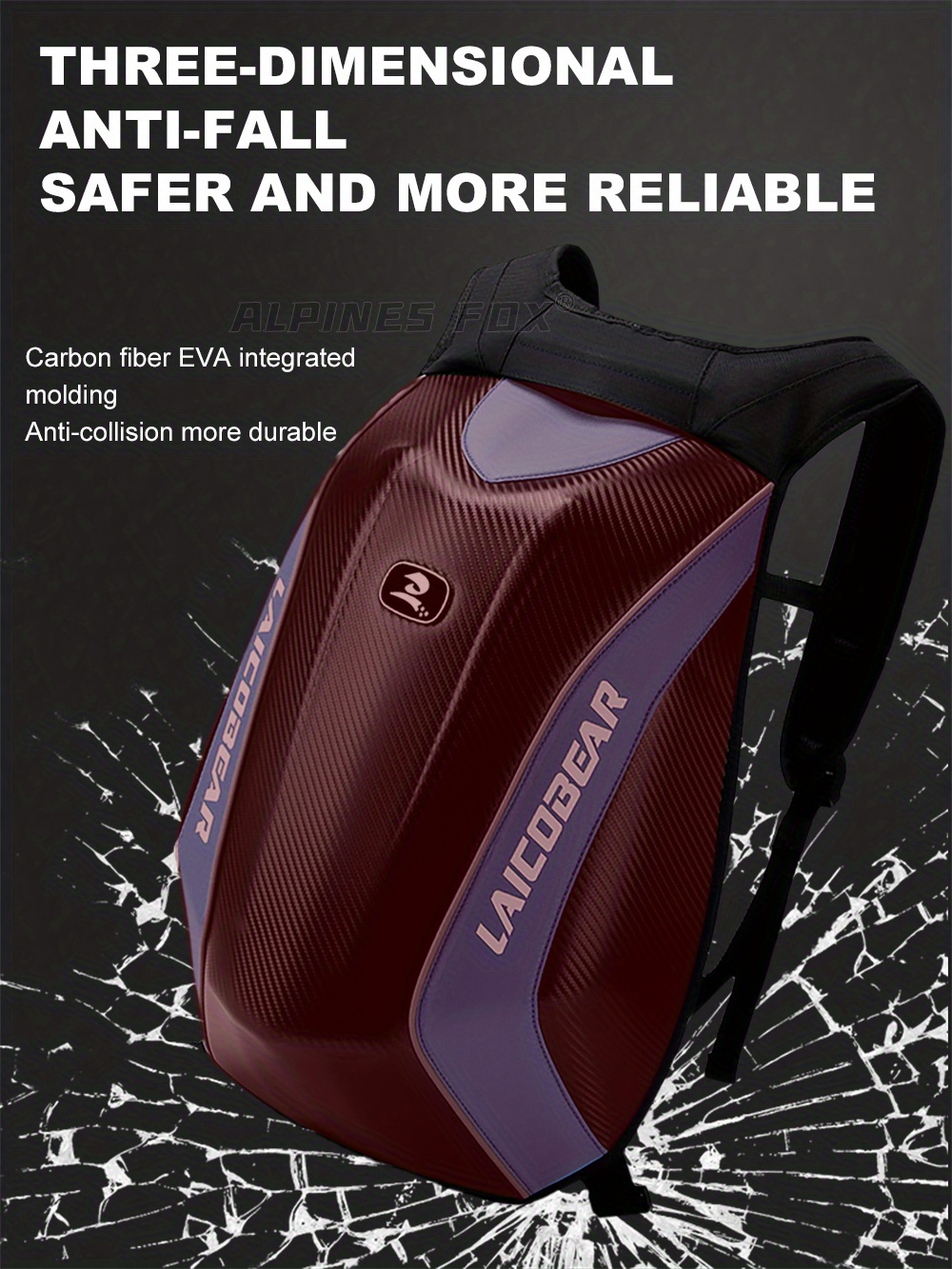 Carbon Fiber Motorcycle Backpack Motocross Helmet Bag Temu Australia