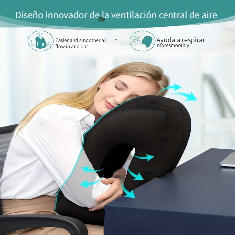 1pc taburete de reposapiés de viaje inflable ajustable, almohada de  reposapiés para dormir de vuelo para niños para viajar en aviones, autobús,  coche