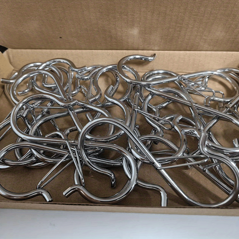 Temu 10/20 Pack Hooks For Hanging, Heavy Duty Metal Hooks With Safety Design, Suitable For Outdoors, Lighting Fixtures Kitchenware And Hanging Hooks.-image