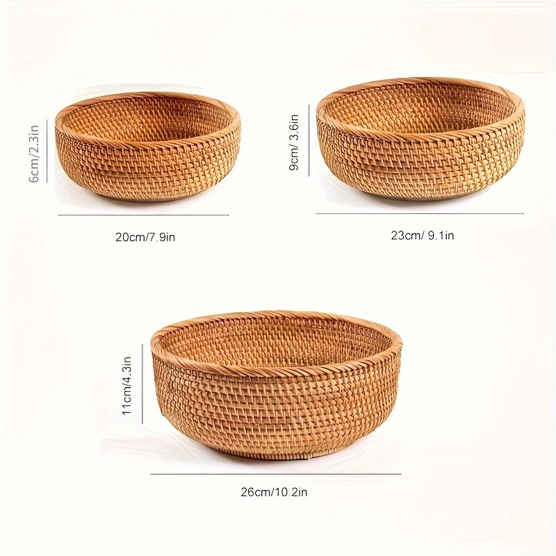 Cestas decorativas de regalo de frutas/cestas de cesta/cestas de  almacenamiento para estantes, alternativas a las cestas de mimbre (diseño  02)