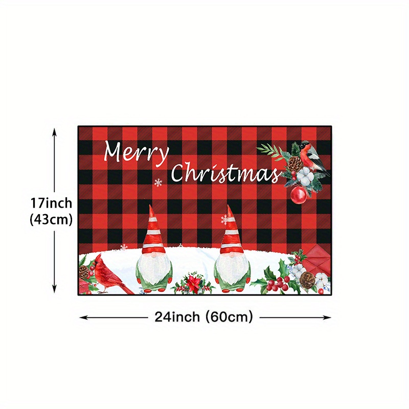 Kitchen Mat 2PCS Christmas Joy Wreath with Colorful Balls on Red Buffalo  Plaid Kitchen Rugs Kitchen Organization, Anti-Fatigue Kitchen Floor Mats Kitchen  Decor Runner Rug Room Decor Standing Desk Mats