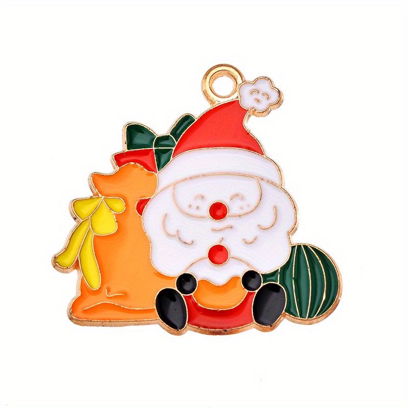 Cute Christmas Charms Pendants Xmas Santa Claus - Temu