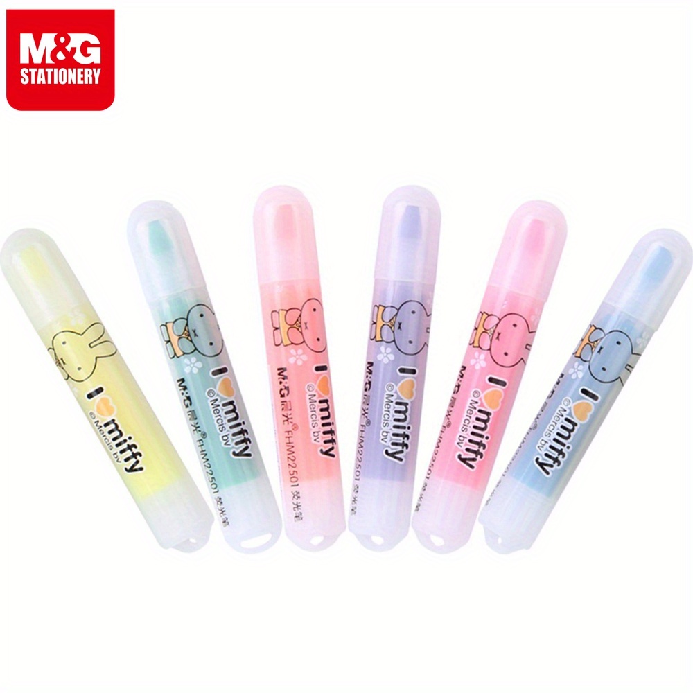 m&g cute mini pastel highlighters 6