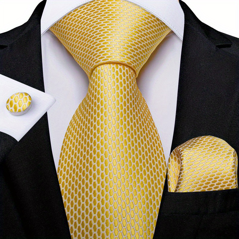 New Men's Tuxedo Vest Vertical Stripes Necktie Hankie set formal